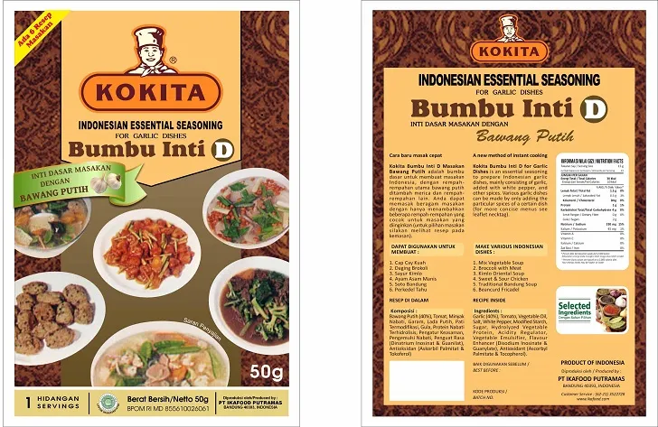 KOKITA BUMBU INTI D 50 GR | Bumbu Inti | PT DISTRIVERSA BUANAMAS